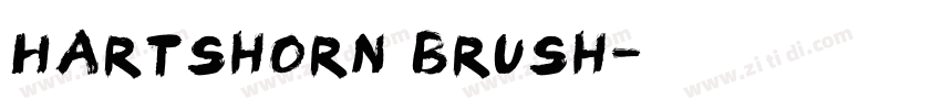 Hartshorn Brush字体转换